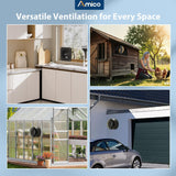 Kitchen Exhaust Fan with Remote, 686 CFM High Airflow EC Motor Ventilation Fan, 9 - Speed Adjustable, 29W Energy Efficient, Timer, Low Noise 50dB, Black for Kitchen, Garage, Attic & Greenhouse, FCC Certified - 5