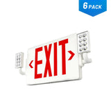 LED Double-Sided Exit Sign with Emergency Lights, Adjustable LED Emergency Exit Lights with Battery Backup, Hard Wired, UL Certified, AC 120/277V-11