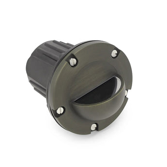 Low Voltage Brass In - Ground Well Light, Antique Bronze MR16 Landscape Recessed Light Fixture, Waterproof Outdoor Uplight - 12