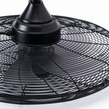 Outdoor Ceiling Fan with Light for Patios, 24 inch Black Waterproof Gazebo Fan with Remote&APP Control, Reversible, Dimmable, Plug in Hook Mount Portable Fan for Garage Pergola Porch Canopy Visit the addlon Sto-17