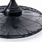 Outdoor Ceiling Fan with Light for Patios, 24 inch Black Waterproof Gazebo Fan with Remote&APP Control, Reversible, Dimmable, Plug in Hook Mount Portable Fan for Garage Pergola Porch Canopy Visit the addlon Sto-5