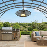 Outdoor Ceiling Fan with Light for Patios, 24 inch Black Waterproof Gazebo Fan with Remote&APP Control, Reversible, Dimmable, Plug in Hook Mount Portable Fan for Garage Pergola Porch Canopy Visit the addlon Sto-2