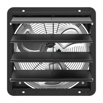 Shutter Exhaust Fan Wall Mounted with EC Motors and Remote Control, Timer, 8 Speeds, 850CFM, Low Noise, Easy to Install, Plug in Ventilation Fan for Garages, Shops, Greenhouse, Attic-24