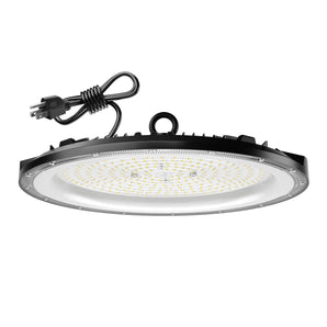 UFO LED High Bay Light, 28,000LM 5000K, UL Listed, US Hook & 5' Cable, Replaces 650W MH/HPS-1