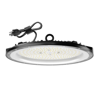 UFO LED High Bay Light, 28,000LM 5000K, UL Listed, US Hook & 5' Cable, Replaces 650W MH/HPS-1