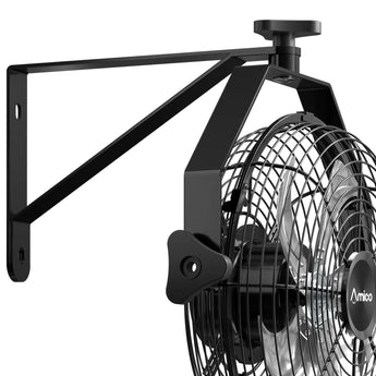 Wall Mount Fan 9-Speed High Velocity , 1050 CFM Brushless DC Metal Fan with Remote, Industrial Fan for Garage Warehouse Patio Outdoor-13