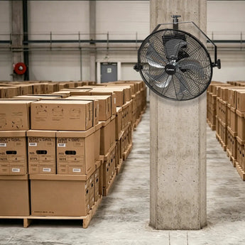 Wall Mount Fan 9-Speed High Velocity , 1050 CFM Brushless DC Metal Fan with Remote, Industrial Fan for Garage Warehouse Patio Outdoor-27
