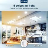 12/20 Pack 5/6 Inch Plastic Flat Panel Led Retrofit Can Lights, 5CCT 2700K/3000K/4000K/5000K/6000K,12W, 1050LM - 7