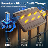 S14 Solar String Lights, Dimmable LED Bulbs, USB Port, Remote Control, 3 Lighting Modes - 4