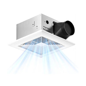 10 Inch Bathroom Exhaust Fan, 110 CFM, 0.9 Sones Low Noise Ventilation Fan, ETL & FCC Certified-1