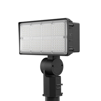 100W Tunable LED Commercial Flood Light, Slipfitter Mount, 14000LM - 1