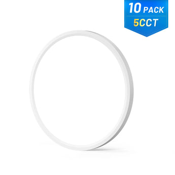 12-Inch Ultra-Slim LED Flush Mount Ceiling Light 5CCT Color Selectable 2400LM Bright ETL/FCC-15
