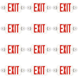 Exit Sign with Emergency Lights, Two LED Adjustable Head Emergency Light with Battery, Exit Sign for Business - 13
