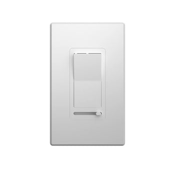 150W LED Dimmer Switch, Single Pole & 3-Way Universal Receptacle, No Neutral Wire Required, Wall Plate & Screws - White-10