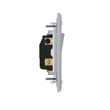 15A Single Pole Rocker Light Switch with Wall Plate & Screws- White-10