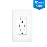 15A Tamper Resistant Outlet with 30W & 21W Dual USB-C Ports, Wall Plate & Screws - White-11