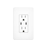 15A Tamper Resistant Outlet with 30W & 21W Dual USB-C Ports, Wall Plate & Screws - White-1