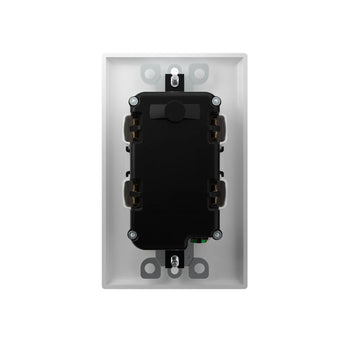 15A Weather Resistant GFCI Outlet with LED Indicator & Wall Plate - White-13