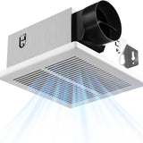 Amico-80 CFM Bathroom Exhaust Fan, 1.0 Sone Low Noise Ventilation Fan, Ceiling Mounted Retrofit-1