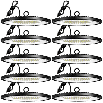 6/10 Pack UFO Led High Bay Shop Lighting