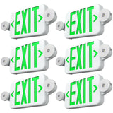 Exit Sign with Emergency Lights, Two LED Adjustable Head Emergency Light with Battery, Exit Sign for Business - 10