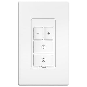 Amico-150W/450W Electronic Touch Dimmer Switch with LED Indicator, Single Pole, Wall Plate & Screws - White-1
