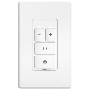 Amico-150W/450W Electronic Touch Dimmer Switch with LED Indicator, Single Pole, Wall Plate & Screws - White-1