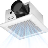 Amico-110 CFM Bathroom Exhaust Fan, 1.0 Sone Low Noise Ventilation Fan, Ceiling Mounted Retrofit-1