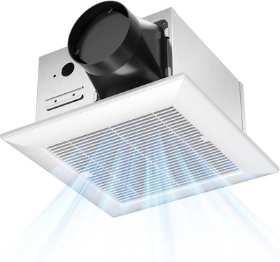 Amico-110 CFM Bathroom Exhaust Fan, 1.0 Sone Low Noise Ventilation Fan, Ceiling Mounted Retrofit-1