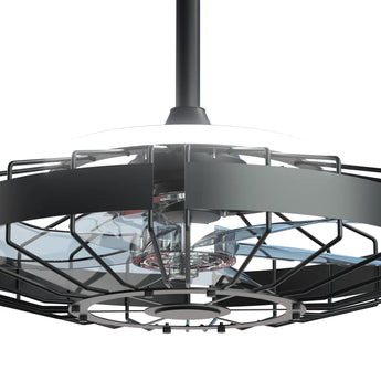 20 Inch Outdoor Ceiling Fan with Light for Patio, IP65 Waterproof Plug in Caged Hanging Fan, Remote Control, 3 CCT, 6 Speeds Reversible Outdoor Fan for Gazebo, Pergola, Porch-18