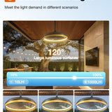 20 Inch Waterproof Outdoor Ceiling Fan with Light, Black Plug - in Hanging Gazebo Fan, 6 Speed 3CCT Dimmable DC Ceiling Fan with Remote & APP Control for Patio Porch Pergola Canopy - 4