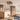 20" Low Profile Fandelier Ceiling Fan with Light & Remote, Industrial Caged Design, 6-Speed, Flush Mount Bladeless Fan-20