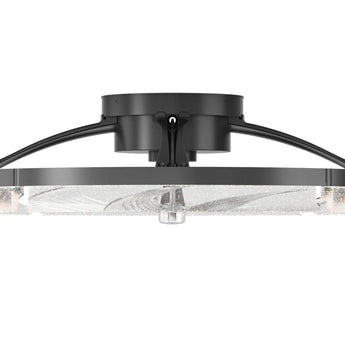 20'' Low Profile Flush Mount Ceiling Fan with Dimmable LED Light Remote Control 3000-6000K Fandelier-31