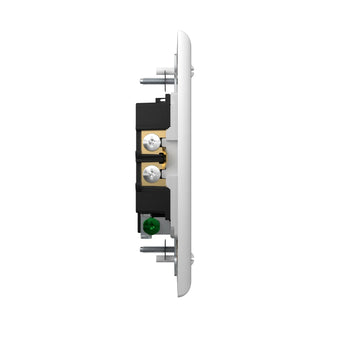 20A Tamper Resistant Decorator Outlet with Wall Plate & Screws - White-9