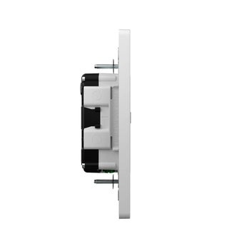 20A Weather Resistant GFCI Outlet with LED Indicator & Wall Plate - White-10