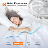 24 Inch Low Profile Ceiling Fan with Lights & Remote, 3000K - 6000K Dimmable Flush Mount LED Fandelier for Bedroom Kitchen Living Room - 6