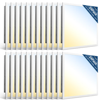 2x2 LED Flat Panel Lights, Adjustable, 0 - 10V Dimmable, 3CCT, 5000 Lumens - 8