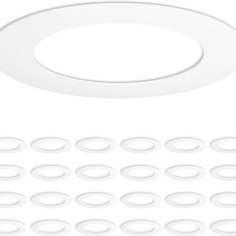 Goof Ring for 6 Inch Recessed Lights, Can Light Trim Ring Cover, 8.6" Outer Diameter, 6.2" Inner Diameter - 3
