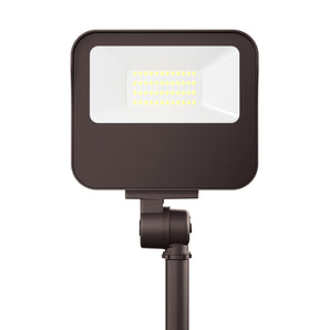 6W/10W/12W/15W LED Flood Lights Outdoor, Power Tunable Floodlight with Knuckle Mount, 3 - CCT Selectable 3000K/4000K/5000K, IP65 Waterproof Security Lights for Yard & Garden, UL Listed - 2