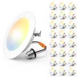 Amico Recessed Lighting, Flat LED Can Lights, 5CCT Selectable, 12W Eqv 120W, 1050LM Brightness, Retrofit Installation - ETL & FCC - 6