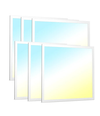 2x2 LED Flat Panel Lights, Adjustable, 0-10V Dimmable, 3CCT, 5000 Lumens-1