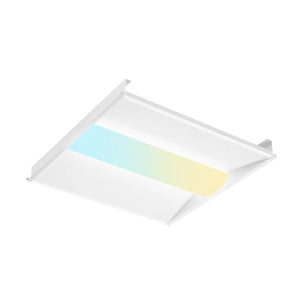 2x2 LED Troffer Panel Light, 4CCT, 20–40W Adjustable, 5200 Lumens, 0–10V Dimmable Flat Panel for Drop Ceiling, ETL & DLC-1