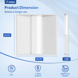 2x2 LED Troffer Panel Light, 4CCT, 20–40W Adjustable, 5200 Lumens, 0–10V Dimmable Flat Panel for Drop Ceiling, ETL-3
