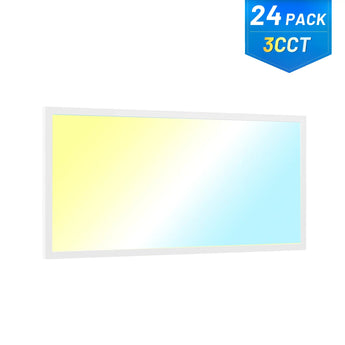 2x4 LED Panel Light, 30W/40W/50W, 6250LM, Selectable Wattage & 3CCT, 0-10V Dimmable, Drop Ceiling Light-17
