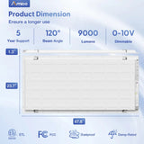 2x4 LED Panel Light, 30W/40W/50W, 6250LM, Selectable Wattage & 3CCT, 0-10V Dimmable, Drop Ceiling Light-2