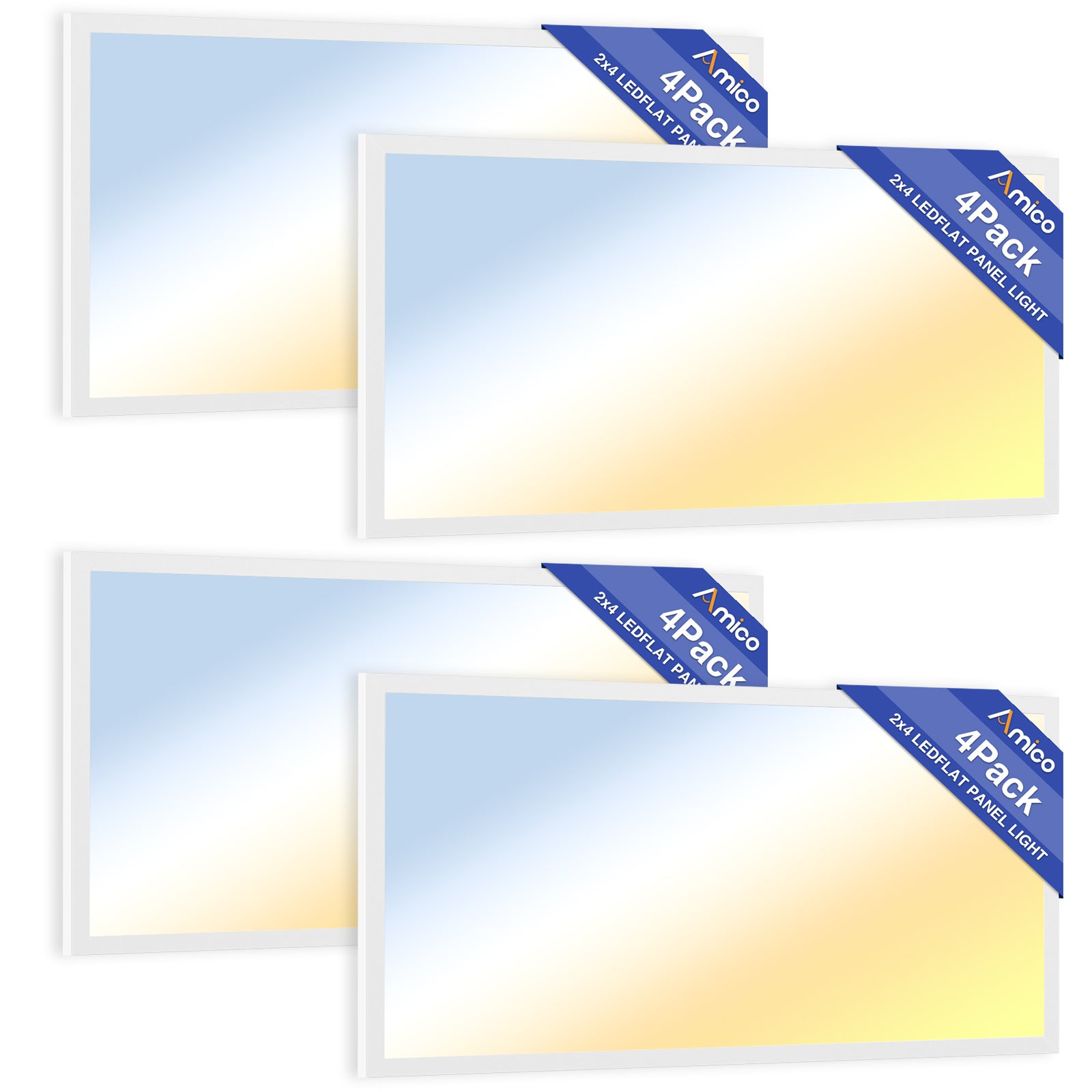 2x4 LED Panel Light, 30W/40W/50W, 6250LM, Selectable Wattage & 3CCT, 0 ...