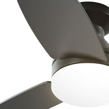30" Low Profile Ceiling Fan with Light & Remote, Flush Mount, 3 - CCT Dimmable, Reversible & Noiseless, 4 Colors Available - 5