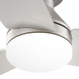 30" Low Profile Ceiling Fan with Light & Remote, Flush Mount, 3 - CCT Dimmable, Reversible & Noiseless, 4 Colors Available - 25