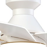 32" Low Profile Ceiling Fan with Light, 3CCT Dimmable, Remote, Flush Mount, Quiet – Indoor/Outdoor - 24