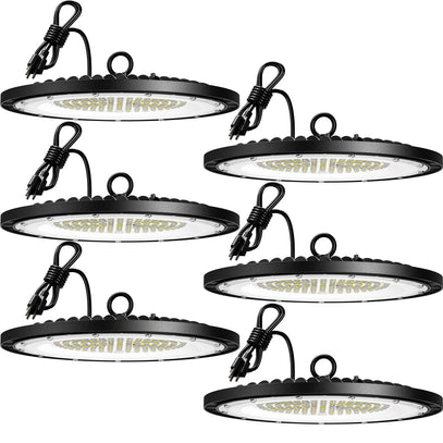 6 Pack UL Led High Bay Gym Lighting